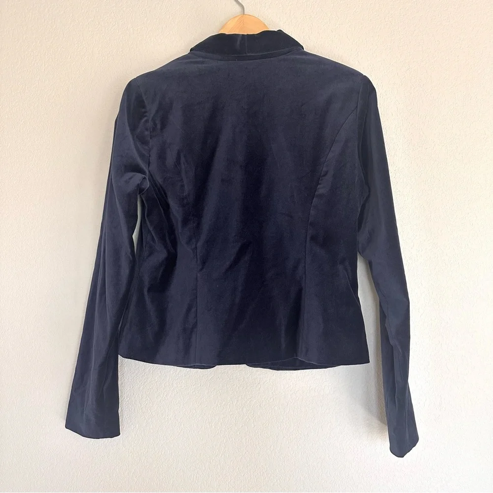 ModCloth Velvet Navy Blazer - Picture 4 of 10